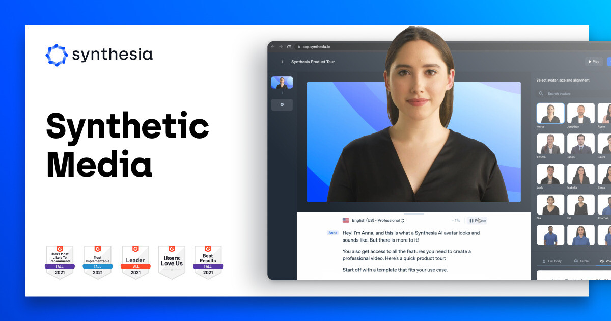 What is synthetic media? Synthesia Glossary